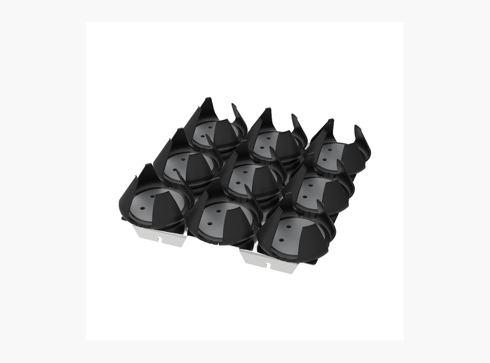 CRP-C9-250-Base-Plate-with-9-plastic-clamps